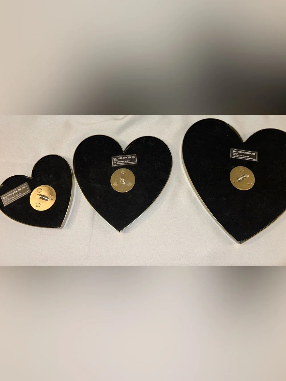 Pottery Barn Teen Gold Heart Wall Mirror Hooks